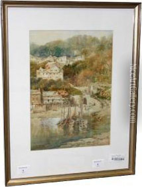 Harbour Scene Oil Painting - Walter Henry Sweet
