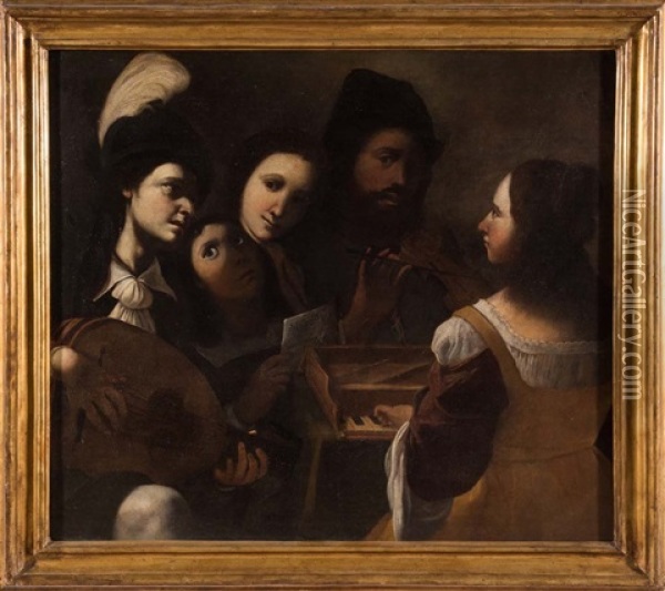 Il Concerto Oil Painting - Pietro Paolini