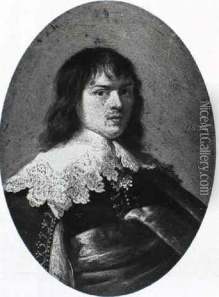 Portrait Of A Young Man Oil Painting - Cornelis Van Poelenburgh