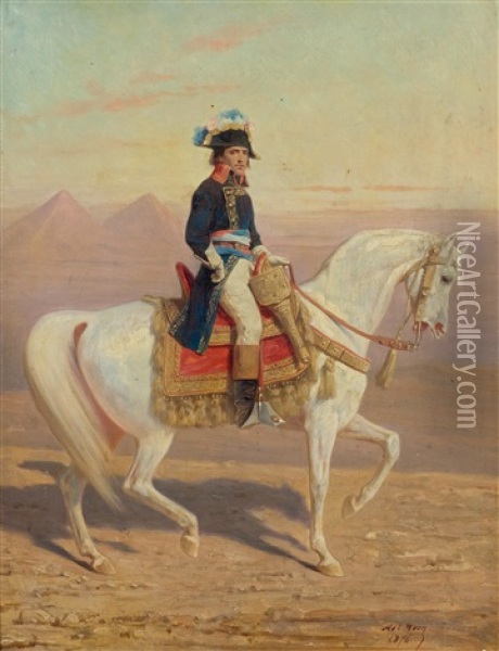 Napoleon Before The Pyramids Oil Painting - Adolphe Yvon