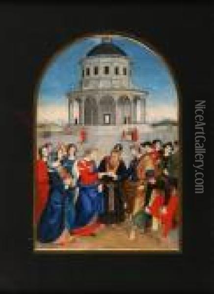 Sposalizio Della Virgine Oil Painting - Raphael (Raffaello Sanzio of Urbino)