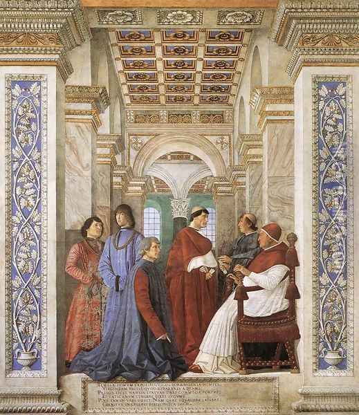 Foundation of the Library 1477 Oil Painting - Melozzo da Forli