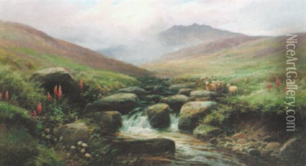 In Snowdonia Oil Painting - George Henry Jenkins