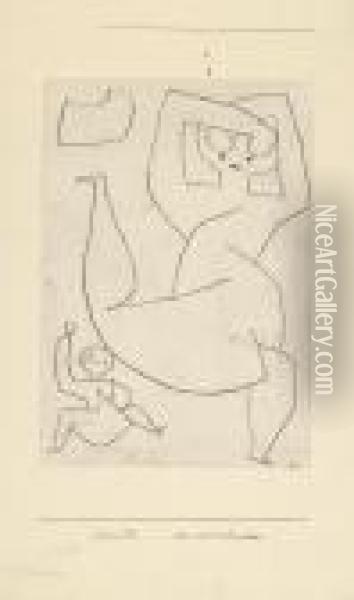 Vor- Und Nachmachen Oil Painting - Paul Klee
