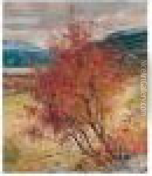 Autumn Landscape Oil Painting - Niels Gustav Wentzel