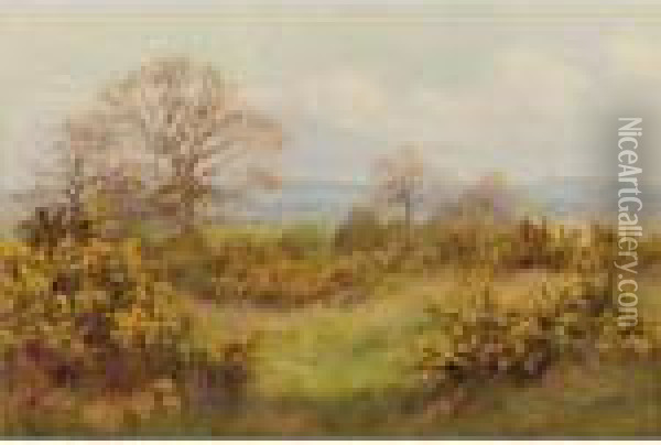 A Surrey Common Oil Painting - George Marks