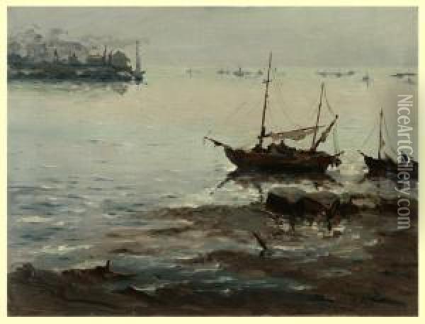 Monterey Bay Oil Painting - John Christopher Smith