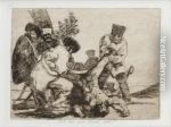 Que Hai Que Hacer Mas? Oil Painting - Francisco De Goya y Lucientes