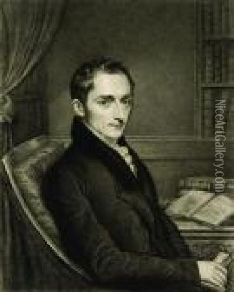 Portrait Of Dr. Robert Gooch Oil Painting - John Linnell