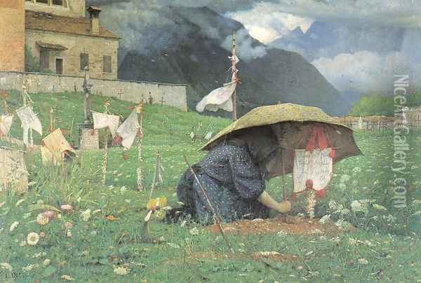 First Rain 1909 Oil Painting - Luigi Nono