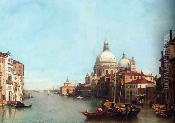 Le Grande Canal, Venise Oil Painting - Francois Antoine Bossuet
