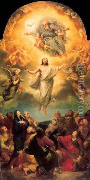 Ascension of Christ Oil Painting - Anton Raphael Mengs