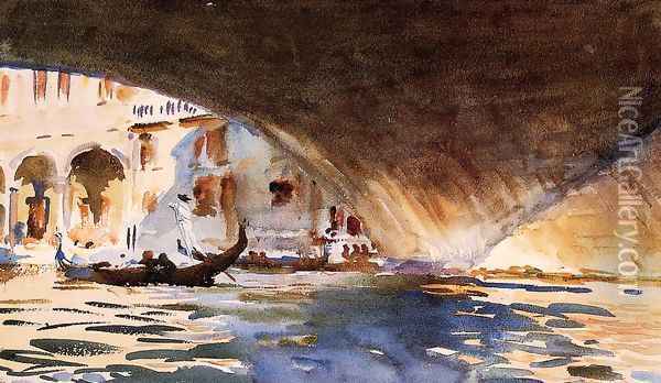Under The Rialto Bridge Oil Painting - John Singer Sargent