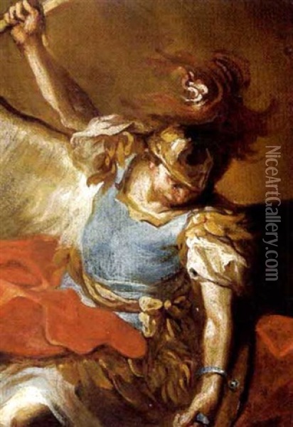 Der Heilige Michael Oil Painting - Martin Johann (Kremser Schmidt) Schmidt