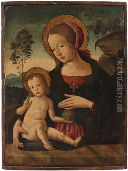 The Madonna And The Child Oil Painting - Sandro Botticelli