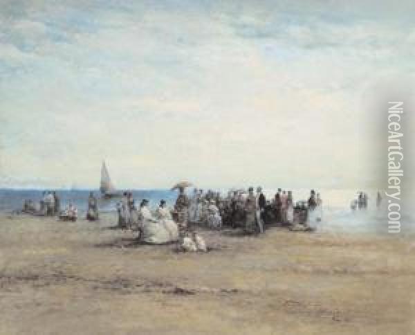 Spiaggia Francese Oil Painting - Luigi Rossi
