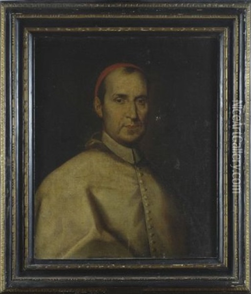 Ritratto Del Cardinal Giov. Antonio Guadagni Oil Painting - Pietro Nelli