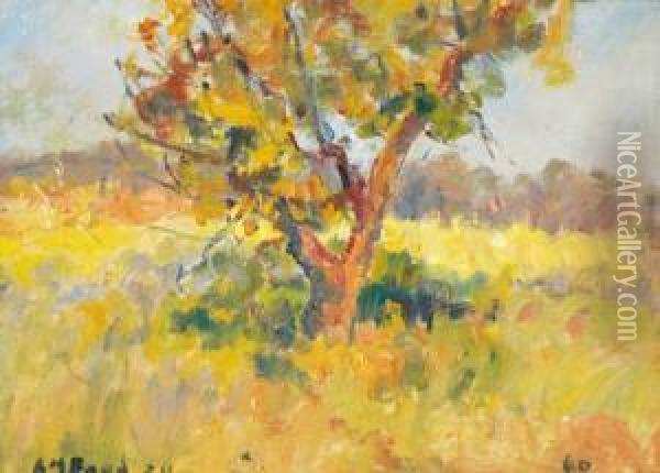Landscape With Tree 1939 Oil Painting - Arthur Merric Boyd