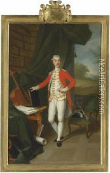 Portrait Of A Gentleman Oil Painting - Johann Melchior J. Wyrsch