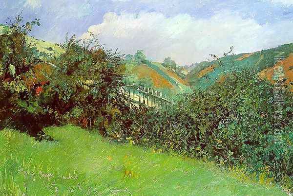 Landscape near Scarborough 1874 Oil Painting - Frank Buchser