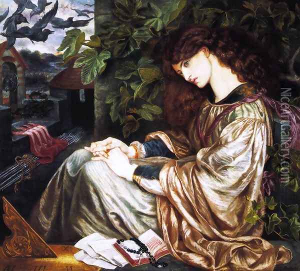La Pia De Tolomei 1868-80 Oil Painting - Dante Gabriel Rossetti