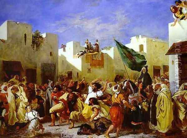 The Fanatics of Tangier Oil Painting - Eugene Delacroix