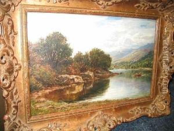 A Nook In Loch Awe Oil Painting - Arthur Perigal