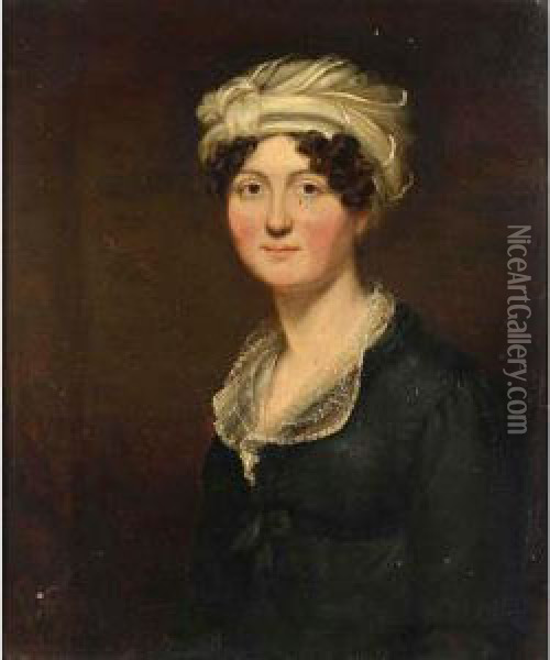 Portrait Of Catherine Erskine Vertue-booker Oil Painting - William Smellie Watson