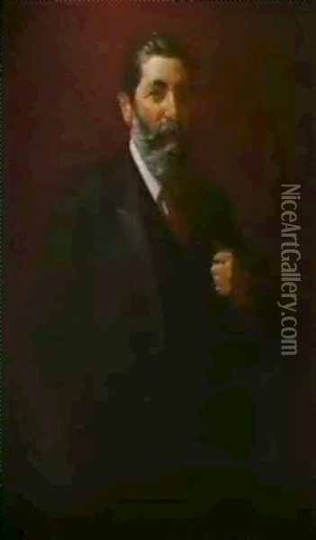 Edward Trenchard Oil Painting - Thomas William Roberts
