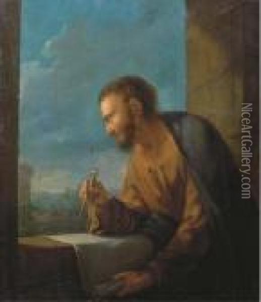 Archimedes Oil Painting - Salvator Rosa