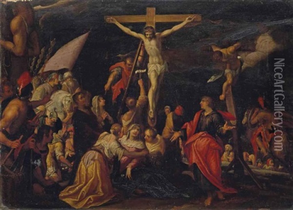 Crucifixion Oil Painting - Hans Von Aachen
