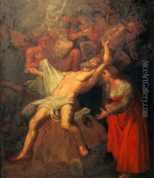 Job Hemsoks Av Satan Och Hans Demoner Oil Painting - Peter Paul Rubens