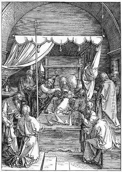 The Death of the Virgin, from The Life of the Virgin 2 Oil Painting - Albrecht Durer