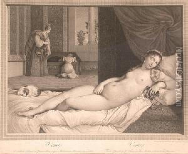 After Titian, Venus Oil Painting - Robert Strange
