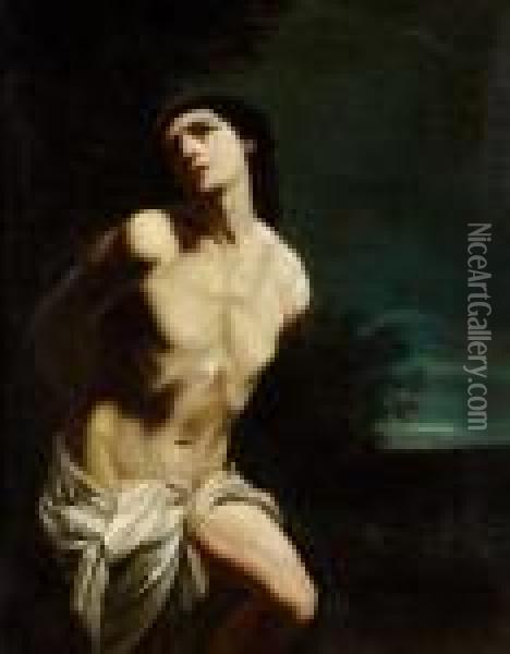 San Sebastian Oil Painting - Guido Reni