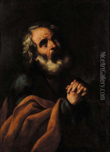 San Pietro Oil Painting - Guercino
