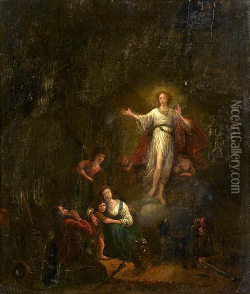 The Annunciation To The Shepherds Oil Painting - Gerrit de Wet