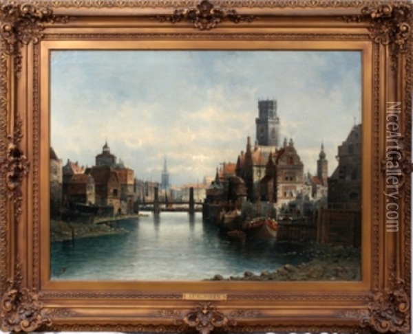 Dusseldorf Oil Painting - August Wilhelm Sohn