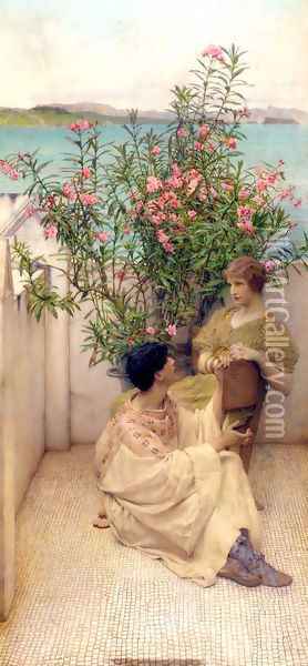 Courtship Oil Painting - Sir Lawrence Alma-Tadema