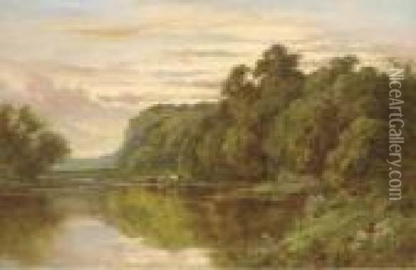 Chertsey On Thames Oil Painting - Henry Hillier Parker
