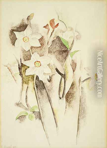 Narcissus Oil Painting - Charles Demuth