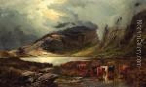 Stickledale Tarn Westmorland Oil Painting - Sidney Richard Percy