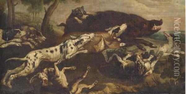 Chasse Au Sanglier Oil Painting - Frans Snyders