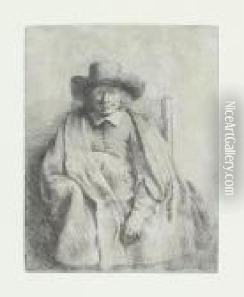 Clement De Jonghe Printseller Oil Painting - Rembrandt Van Rijn