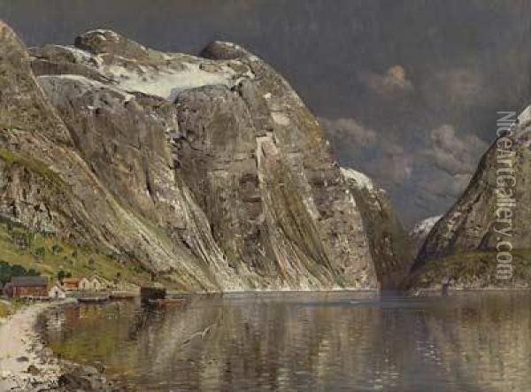 Sommerlicher Fjord Oil Painting - Karl Kaufmann