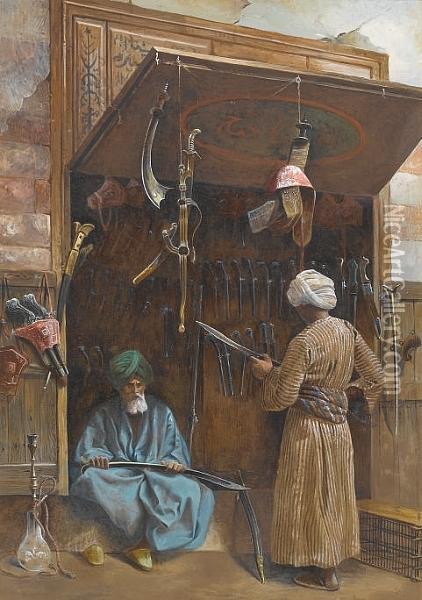 The Arms Dealer Oil Painting - Charles Robertson