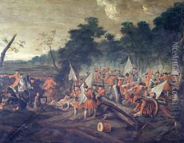 The Battle of Malplaquet Oil Painting - Louis Laguerre