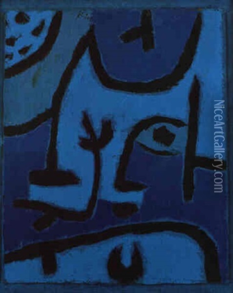Blick Aus Der Dammerung Oil Painting - Paul Klee