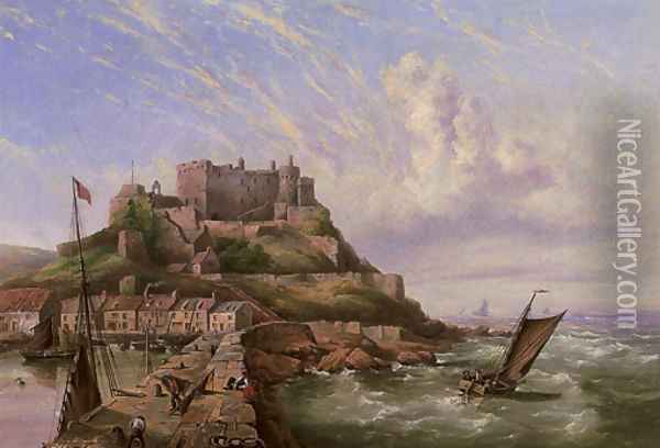 Mount Orgueil, Gorey, Jersey Oil Painting - Henry King Taylor