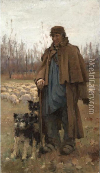 The Shepherd Oil Painting - Arthur Melville
